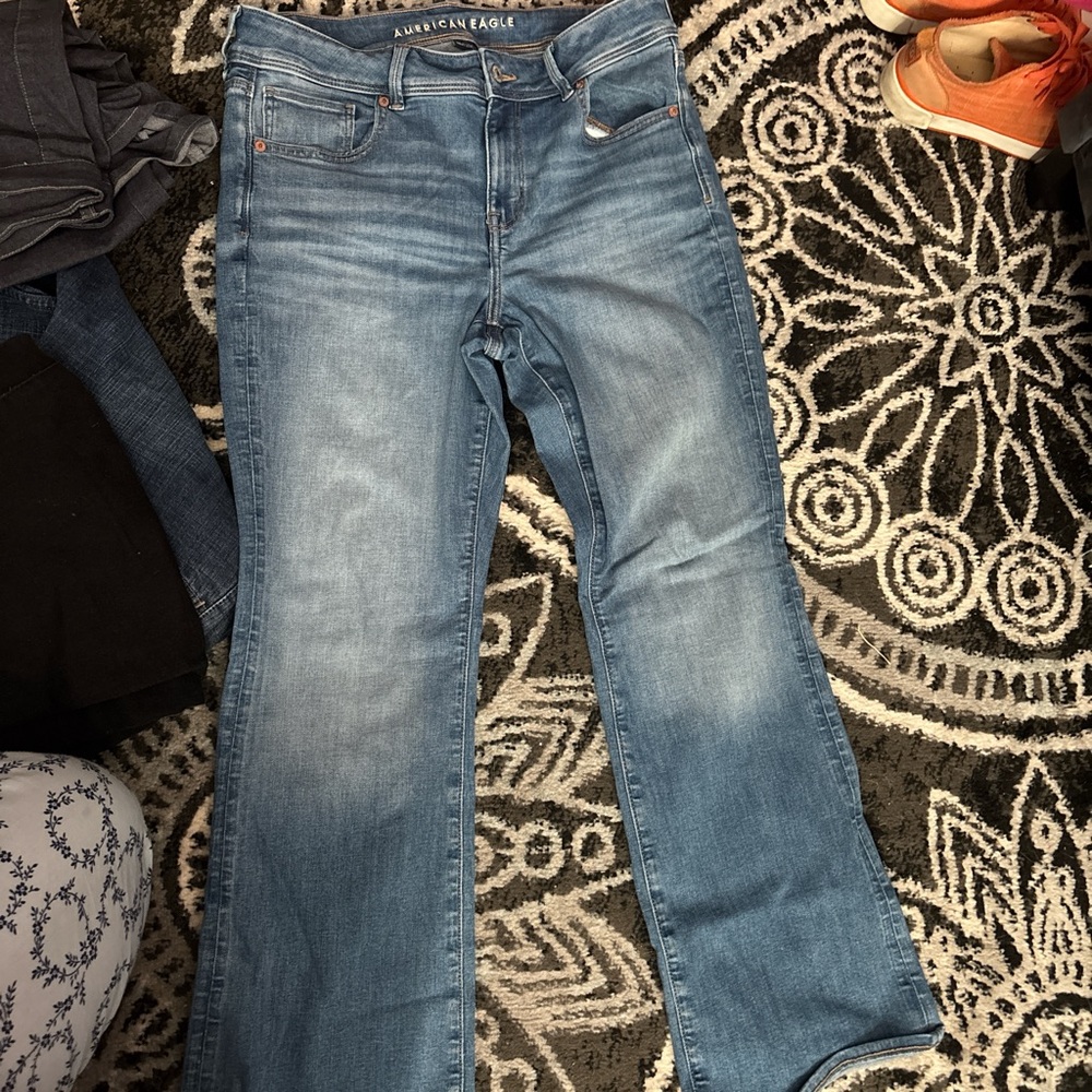 American Eagle Outfitters Light Blue Flared Jeans